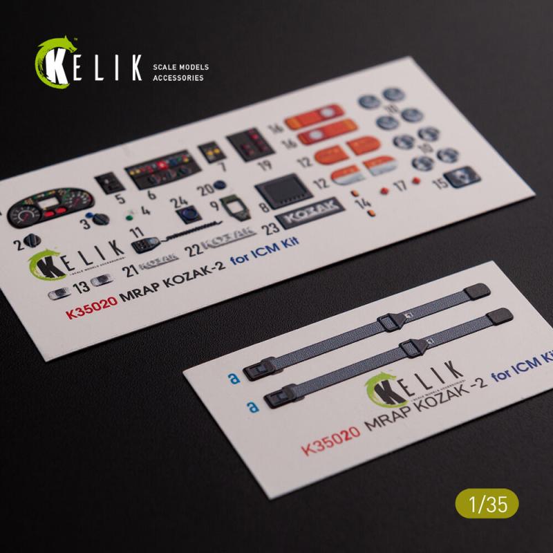Kozak-2 Ukrainian MRAP - 3D-Decals [ICM]