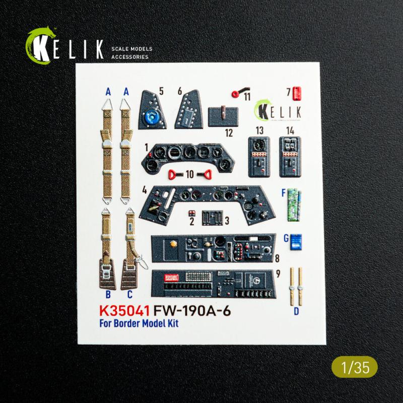 FW-190A-6 - Interior 3D-Decals [Border Models]