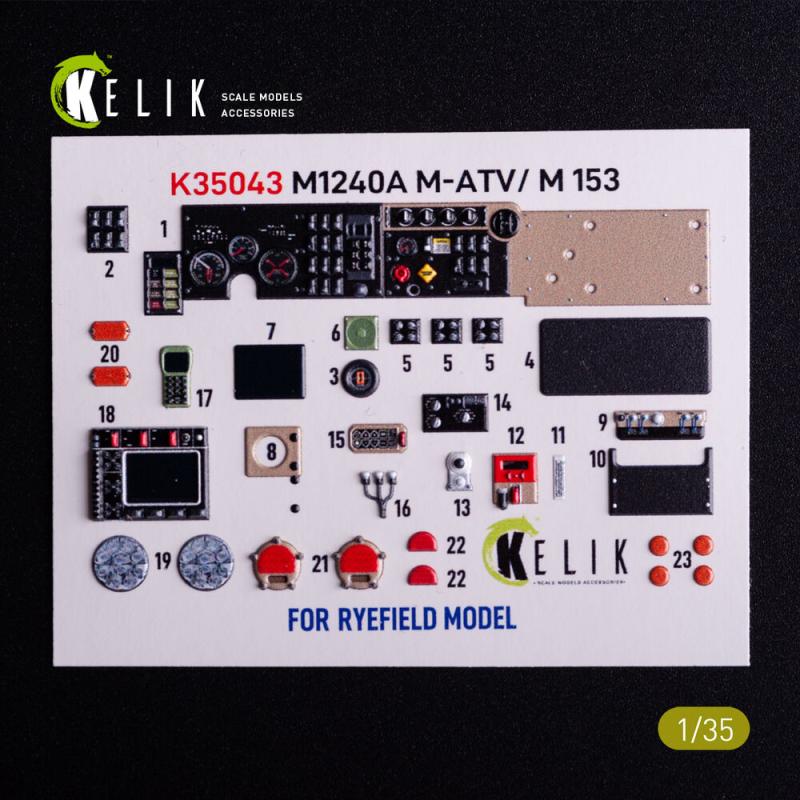 M1240A M-ATV - Interior 3D-Decals [RFM]
