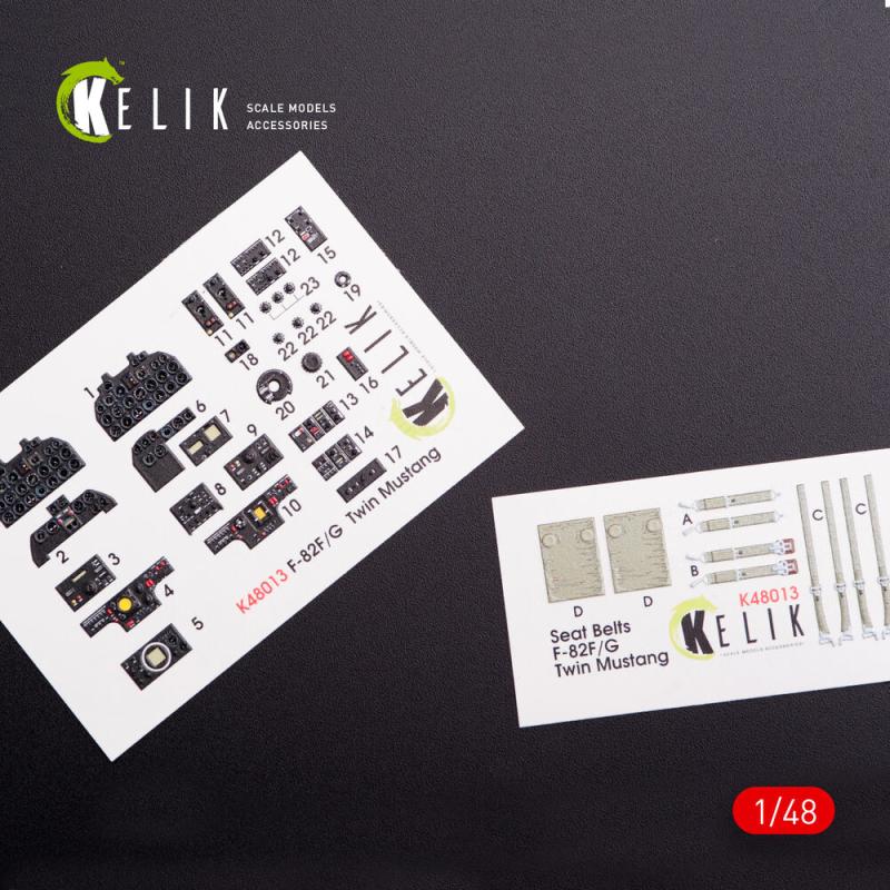 F-82 (F,G) Twin Mustang - Interior 3D-Decals [Modelsvit]