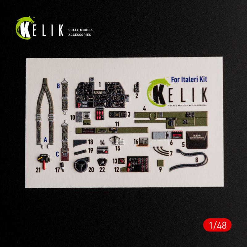 ?-47D Thunderbolt - Interior 3D-Decals [Italeri]
