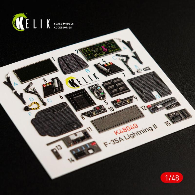F-35A Lightning II - Interior 3D-Decals [Meng Models]