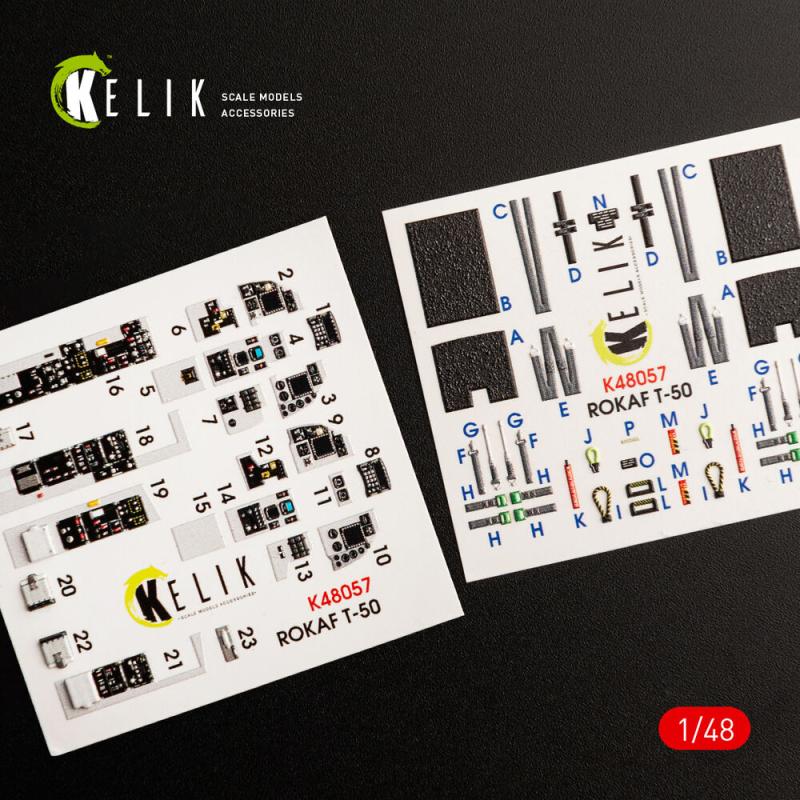 T-50 ROKAF - Interior 3D-Decals [Academy]