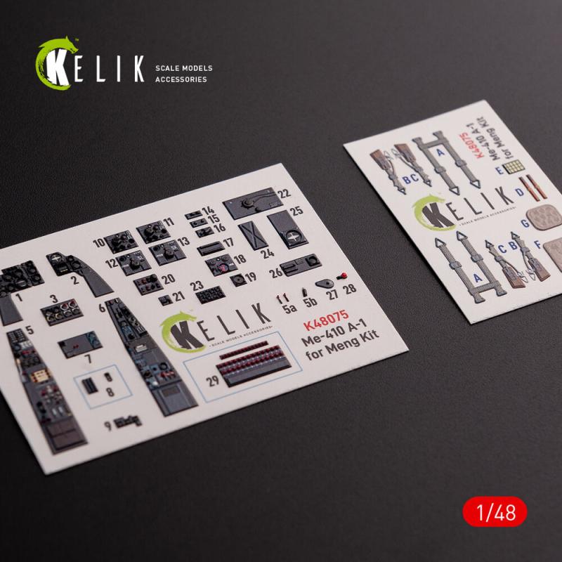 Messerschmitt Me-410 A1 - Interior 3D-Decals [Meng Models]