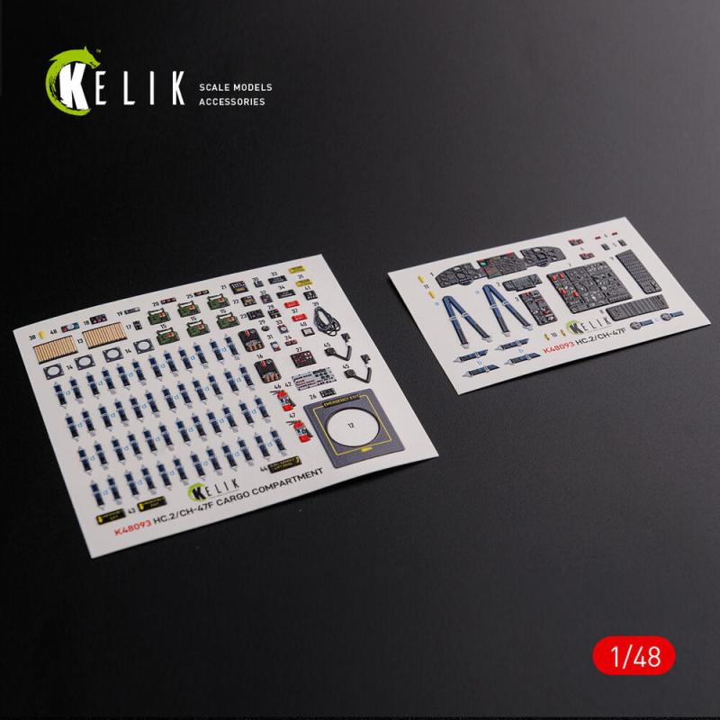 CH-47F - Interior 3D-Decals [Italeri]