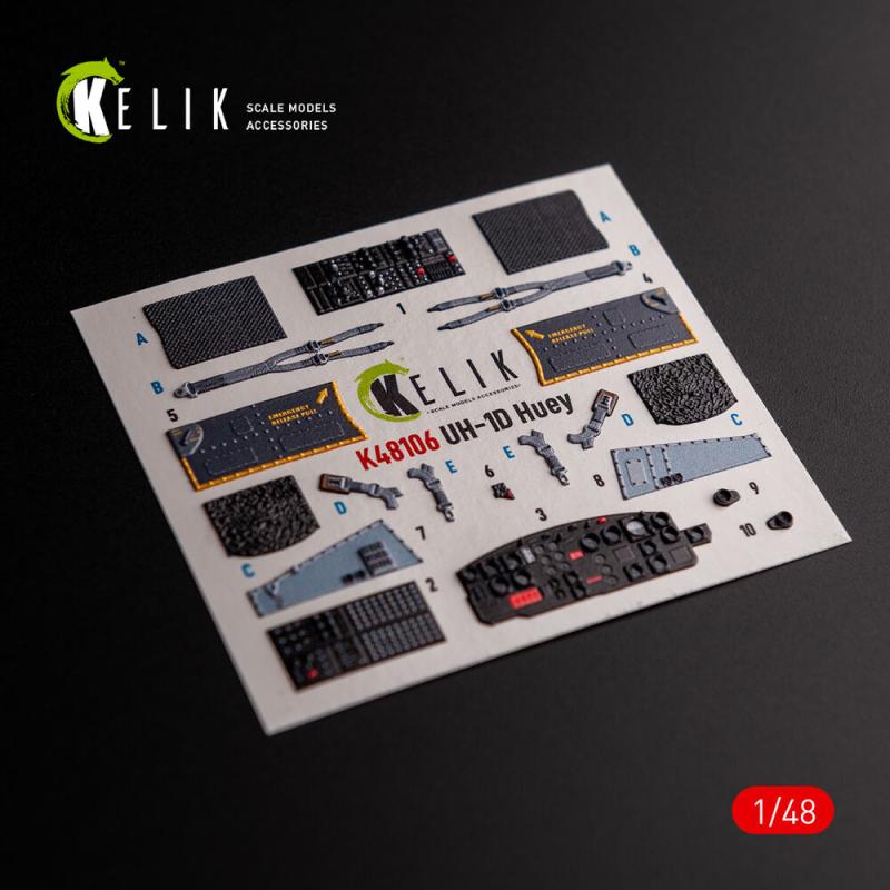 UH-1D Huey - Interior 3D-Decals [Kitty Hawk]