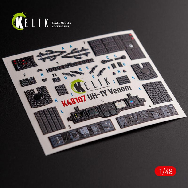 UH-1Y Venom - Interior 3D-Decals [Kitty Hawk]