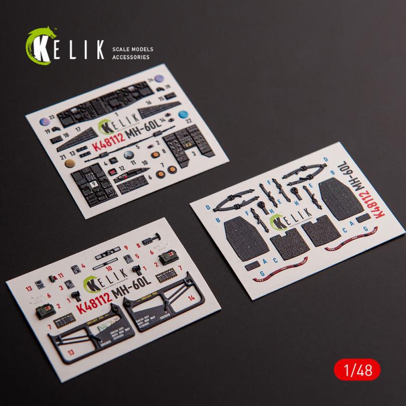 MH-60L Black Hawk - Interior 3D-Decals [ICM]