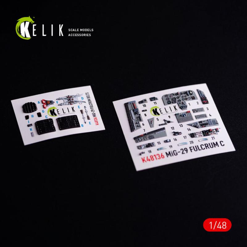 Mig-29C (9-13) Fulcrum – Interior 3D-Decals [GWH]