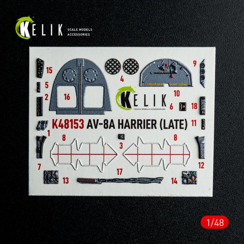 AV-8A Harrier (Late) - Interior 3D-Decals [Kinetic]