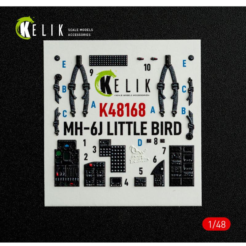 MH-6J Little Bird - Interior 3D-Decals [ICM]