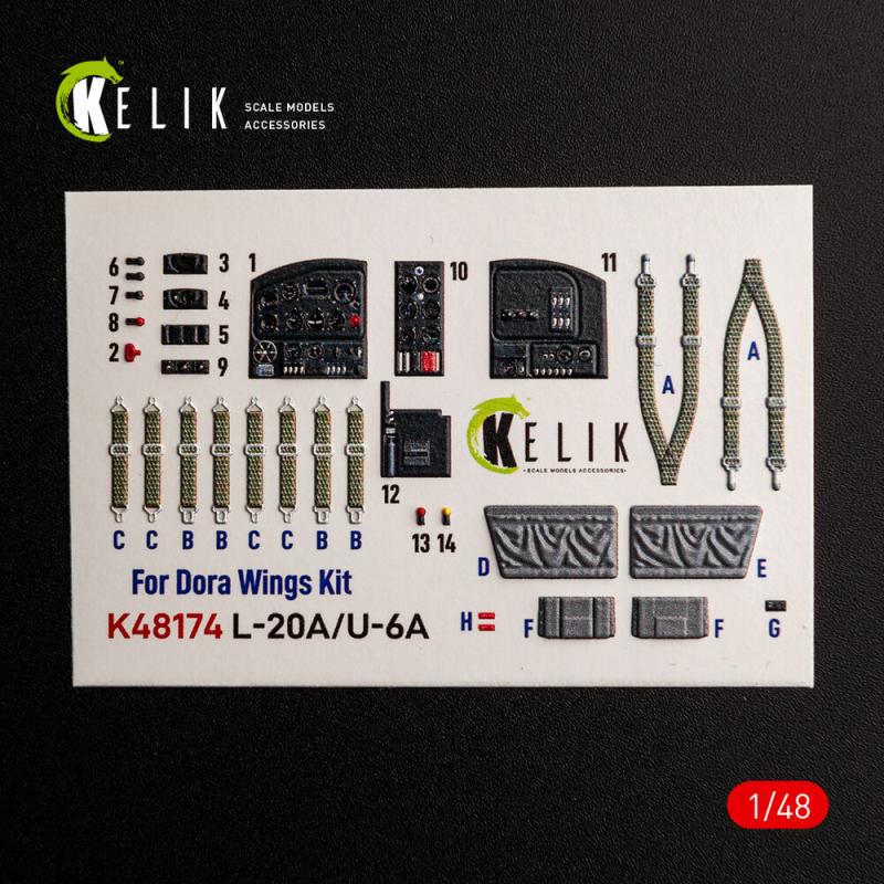 L-20A/U-6A - type 1 Interior 3D-Decals [Dora Wings]