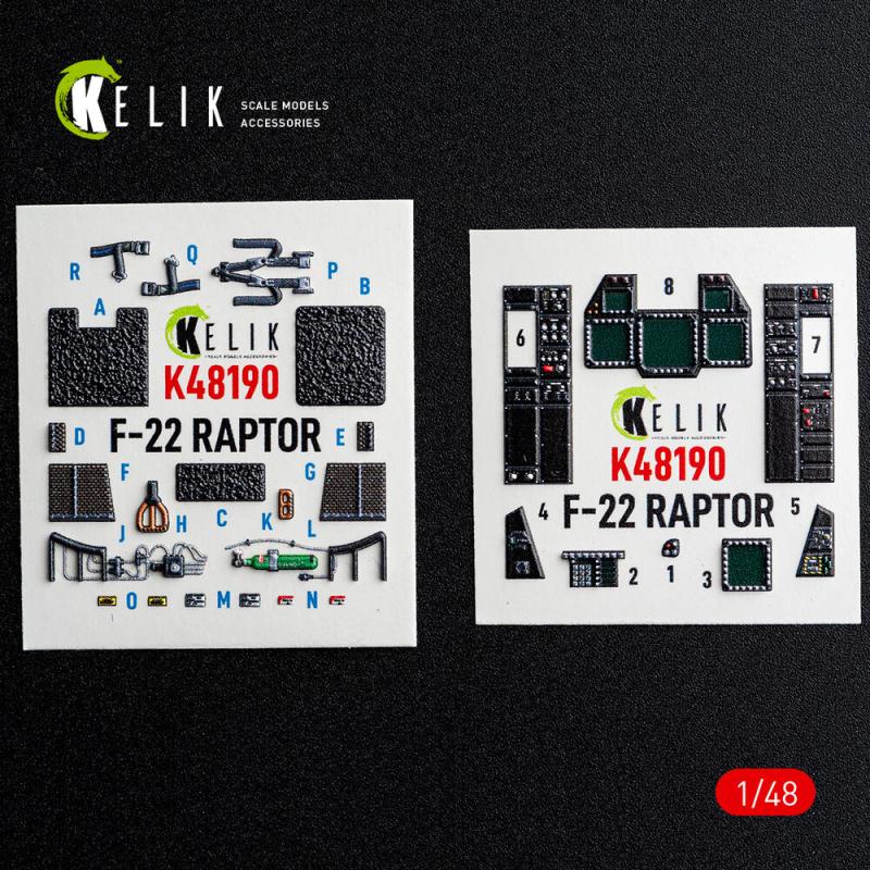F-22 Raptor - Interior 3D-Decals [Hasegawa]