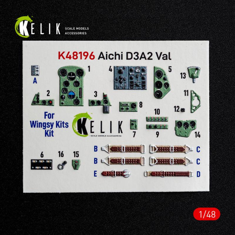 Aichi D3A2 Val - Interior 3D-Decals [Wingsy Kits]