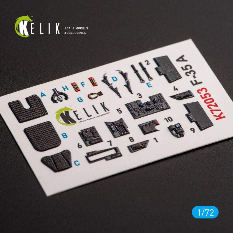 F-35A - Interior 3D-Decals [Tamiya]