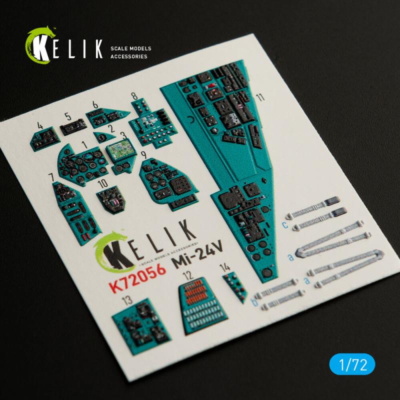 Mi-24V - Interior 3D-Decals [HobbyBoss]