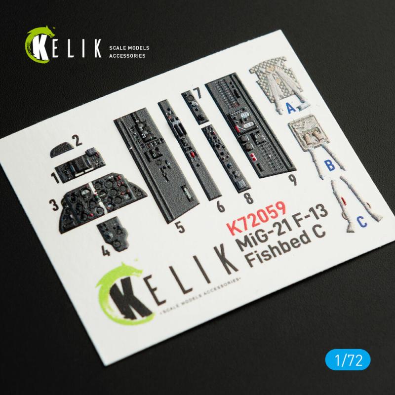 MiG-21 F-13 - Interior 3D-Decals [Revell]