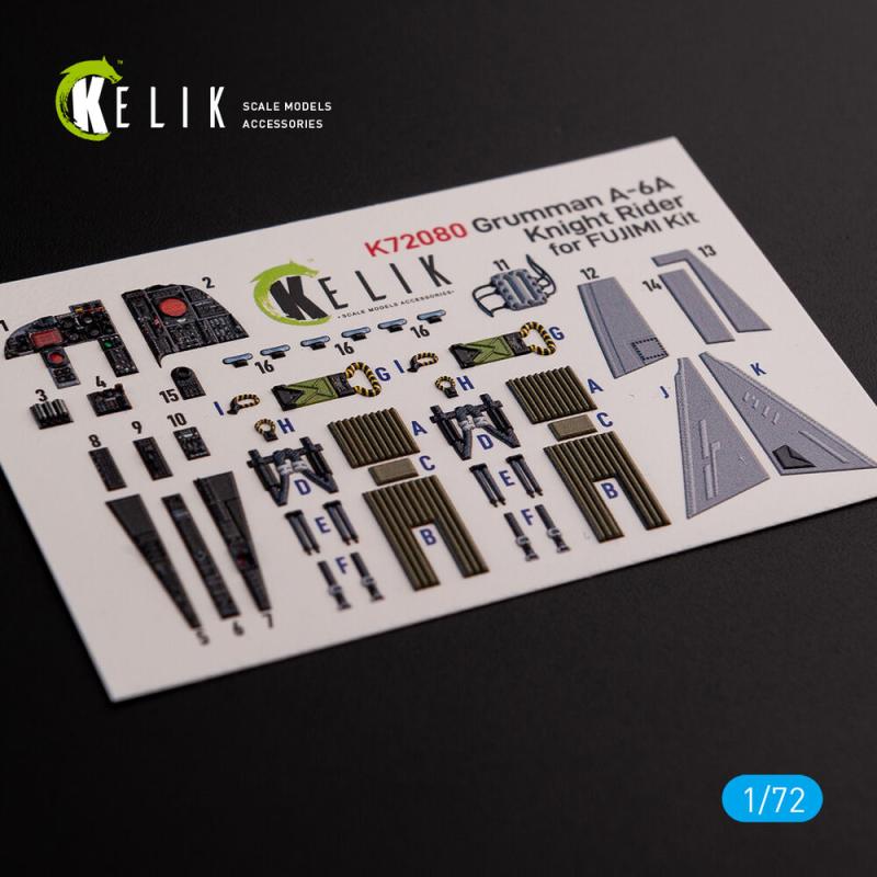 Grumman A-6A Knight Rider - Interior 3D-Decals [Fujimi]