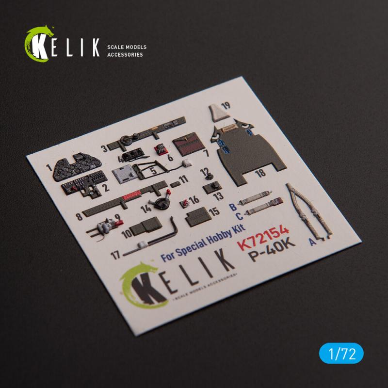 P-40K – Interior 3D-Decals [Special Hobby]