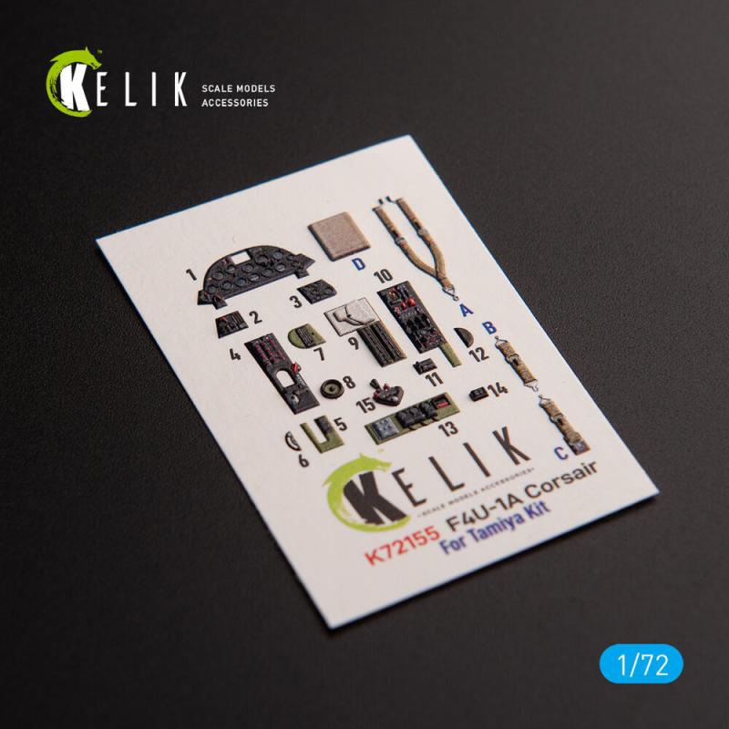 F4U-1A Corsair – Interior 3D-Decals [Tamiya]