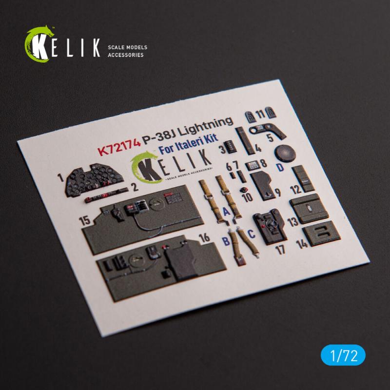 ?-38J Lightning - Interior 3D-Decals [Italeri]