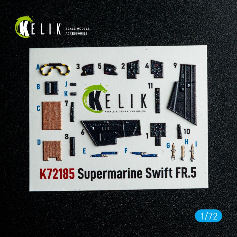 Supermarine Swift FR.5 - Interior 3D-Decals [Airfix]