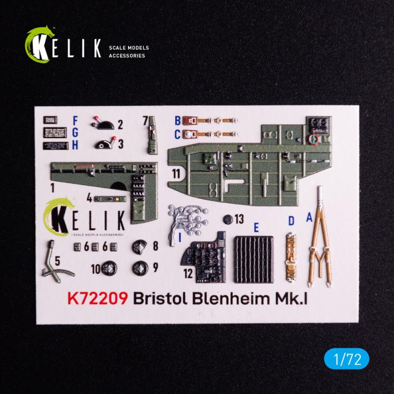 Bristol Bleninheim Mk.1 - Interior 3D-Decals [Airfix]