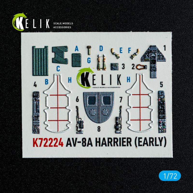 AV-8A Harrier (early) - Interior 3D-Decals [Italeri]
