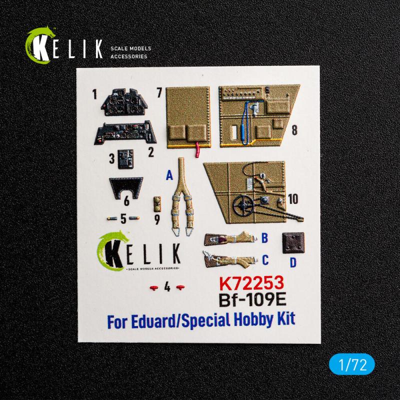 Bf-109 E - Interior 3D-Decals [Special Hobby] / Eduard