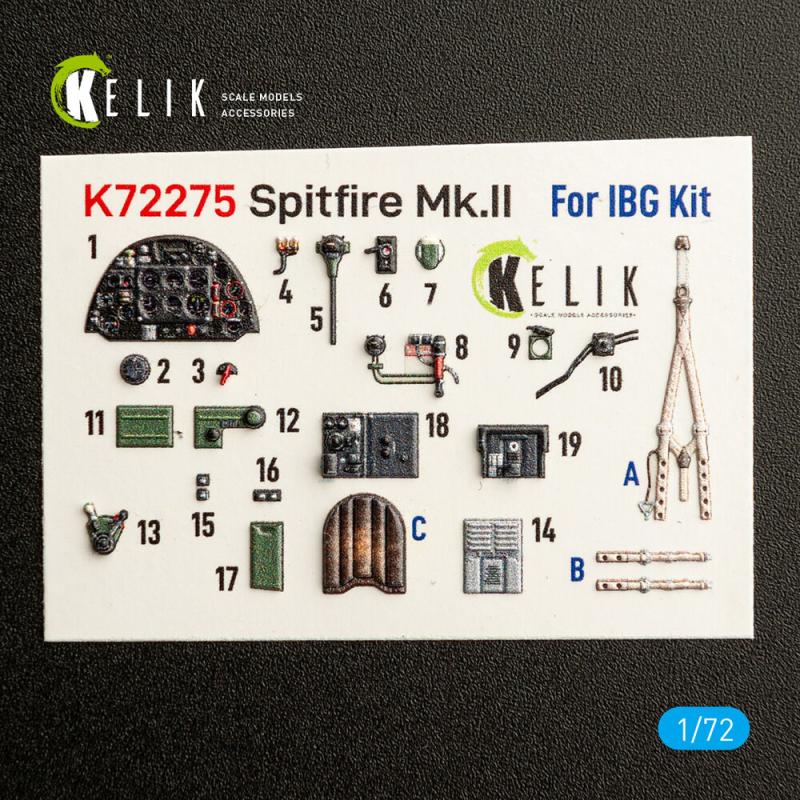 Spitfire Mk.II - Interior 3D decals [IBG]