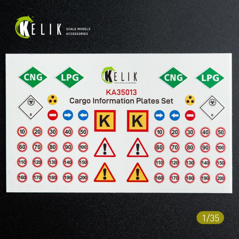 Cargo Information plates set #2 – Decal for models