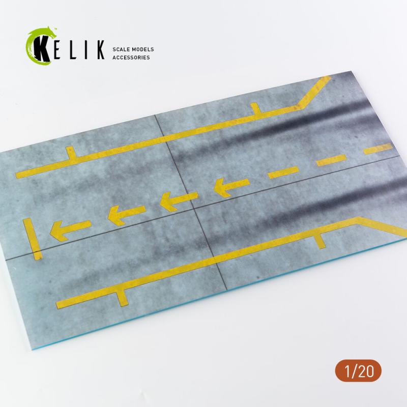 Pit-F1 Pitstop Type 1 Base – Acrylic 3 mm (180 x 357 mm) (210 g) (1/20)