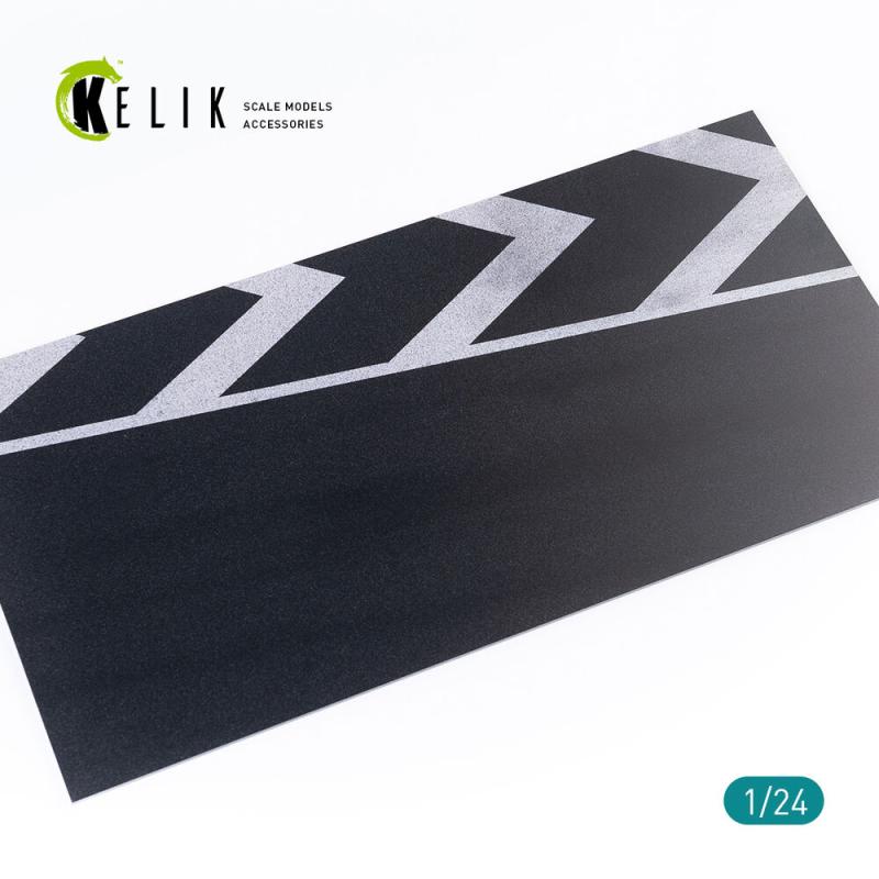 Asphalt road race track Base – Acrylic 3 mm (180 x 357 mm)