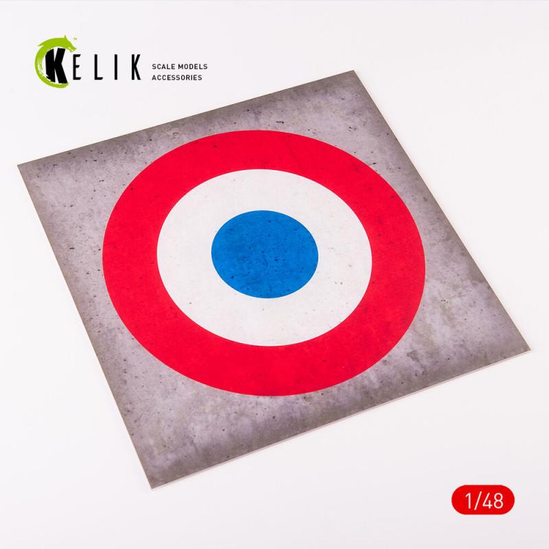France Roundel – Acrylic 3 mm (240 x 240 mm) (190g) (1/72 – 1/48)