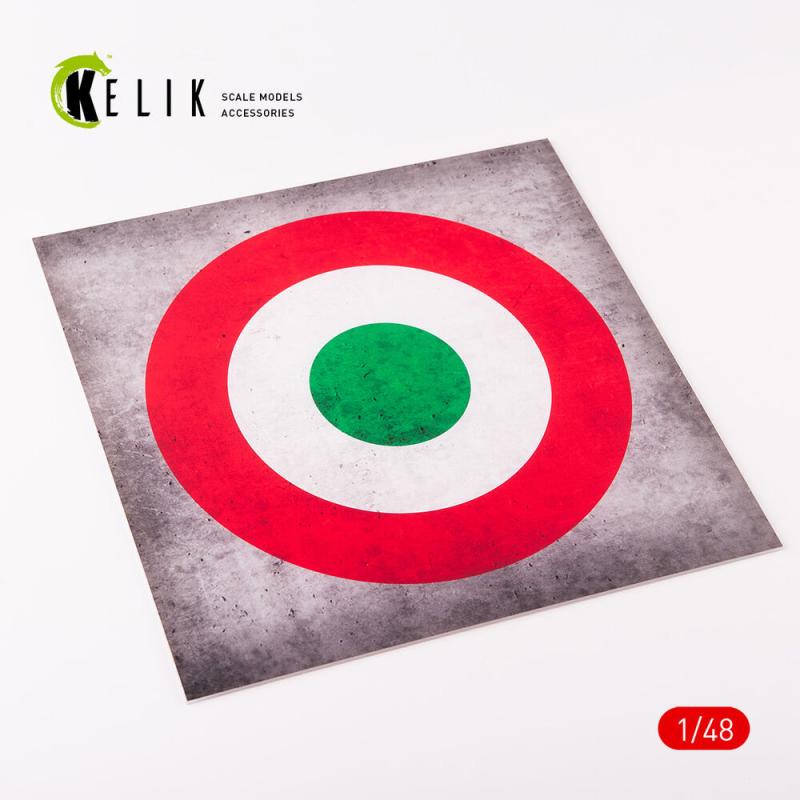Italy Roundel – Acrylic 3 mm (240 x 240 mm) (190g) (1/72 – 1/48)
