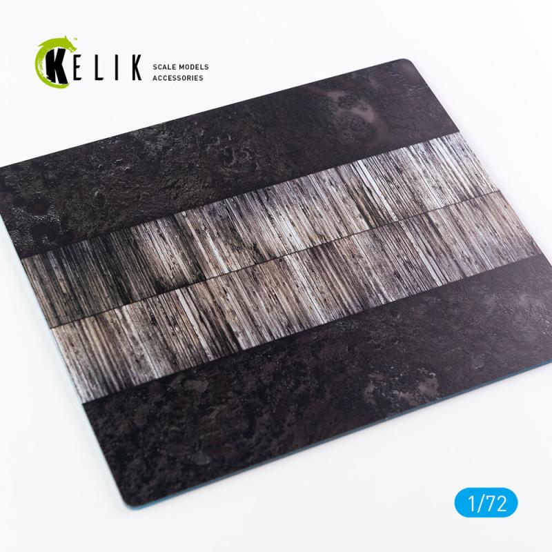 WW1 Wooden Runway (France) – Base – Acrylic 3 mm (180 x 214 mm) (130 g)