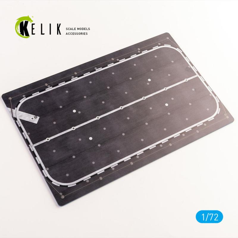 JMSDF Hyuga (DDH 181) front lift – Base – Acrylic 3 mm (280 x 180 mm) (170 g)