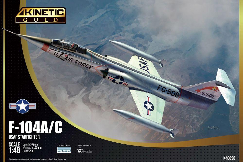 104A/C günstig Kaufen-F-104A/C USAF Starfighter. F-104A/C USAF Starfighter <![CDATA[Kinetic Model Kits / K48096 / 1:48]]>. 