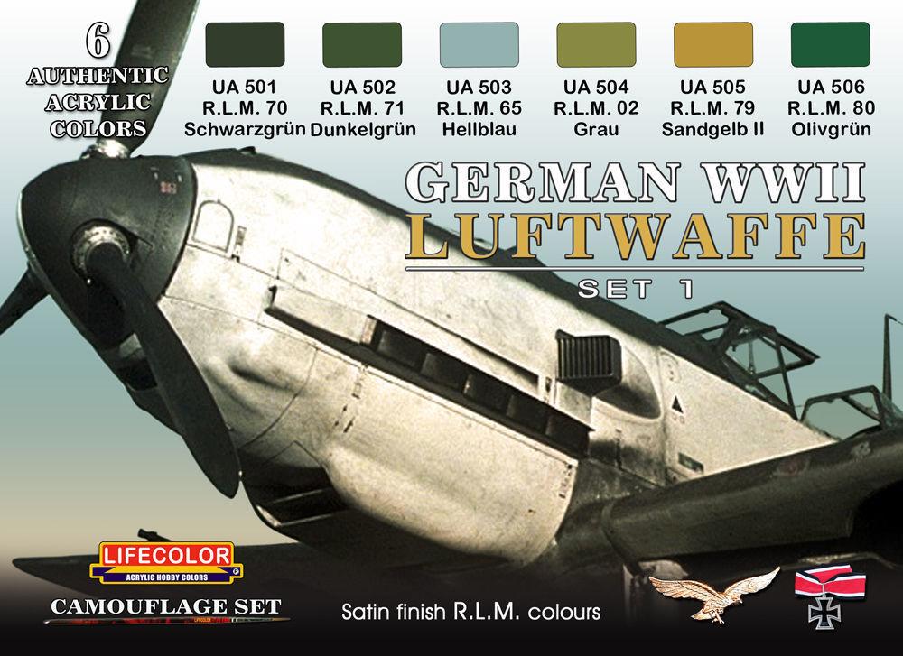 Luftwaffe/Marine günstig Kaufen-German Luftwaffe set 1. German Luftwaffe set 1 <![CDATA[Lifecolor / CS06]]>. 