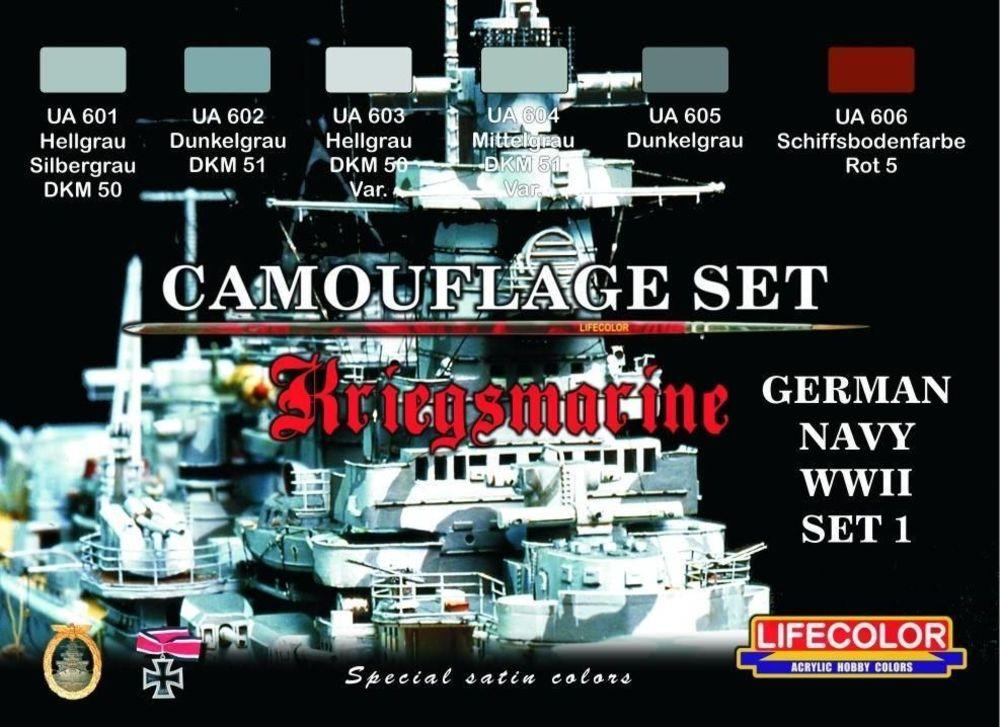 8052478350097 - Lifecolor CS09 - German WWII Kriegsmarine n1 Camouflset 8052478350097 - Lifecolor CS09 - German WWII Kriegsmarine n1 Camouflset