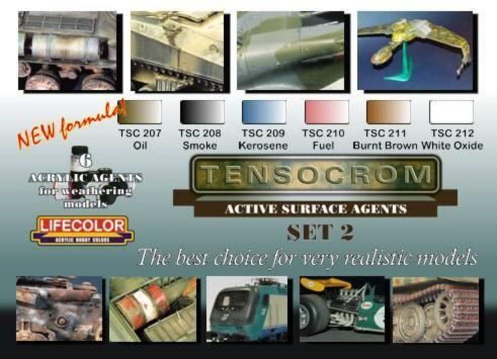 Acryl Color günstig Kaufen-Box of 6 acrylic agents for weathering. Box of 6 acrylic agents for weathering <![CDATA[Lifecolor / TSC02]]>. 