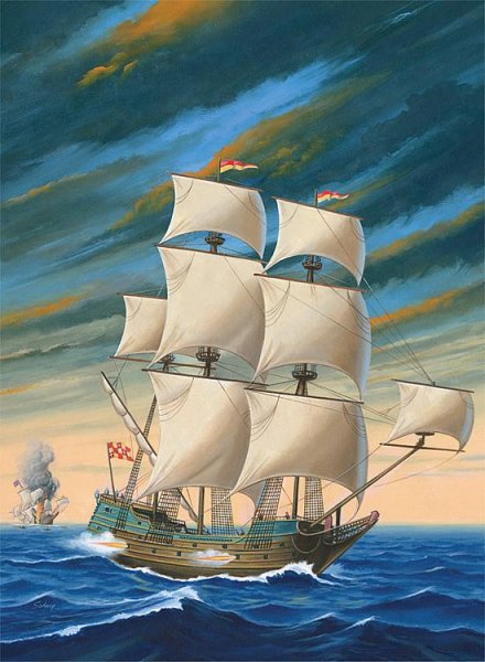 Modellbau: Lindberg Gouda Dutch Man of War