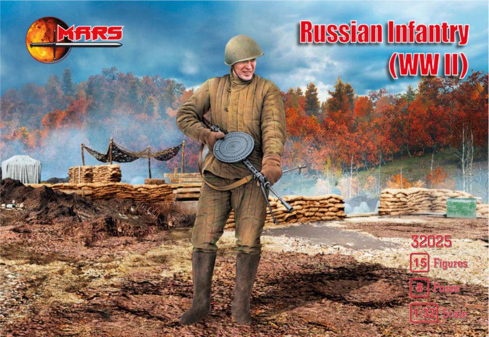 Figures günstig Kaufen-WWII Russian infantry. WWII Russian infantry <![CDATA[Mars Figures / 32025 / 1:32]]>. 