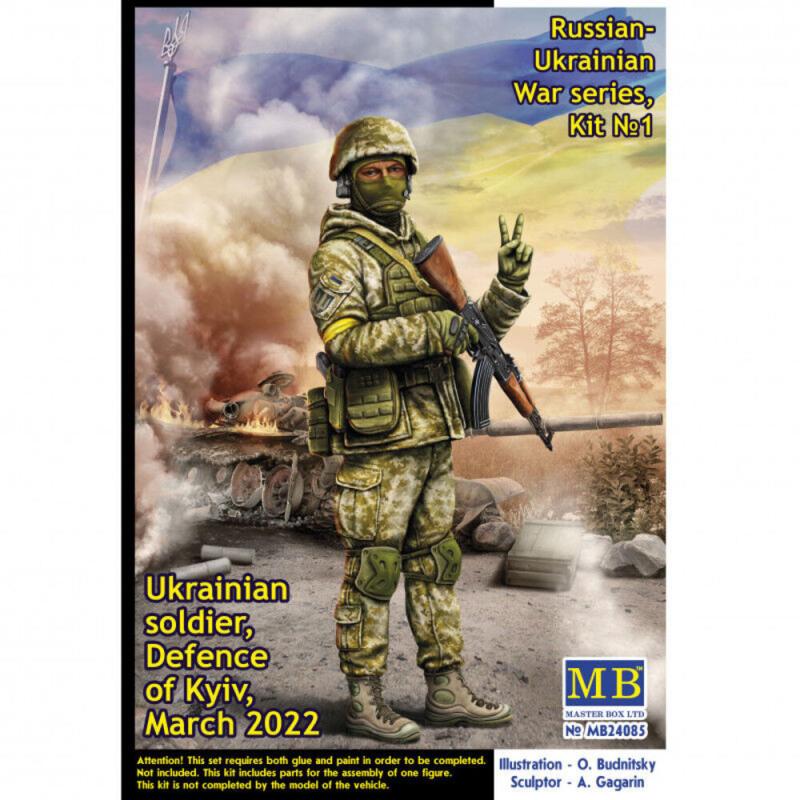 Series günstig Kaufen-Ukrainian soldier - Defence of Kyiv, March 2022 - Russian-Ukrainian War series, Kit No. 1. Ukrainian soldier - Defence of Kyiv, March 2022 - Russian-Ukrainian War series, Kit No. 1 <![CDATA[Master Box Plastic Kits / 24085 / 1:24]]>. 