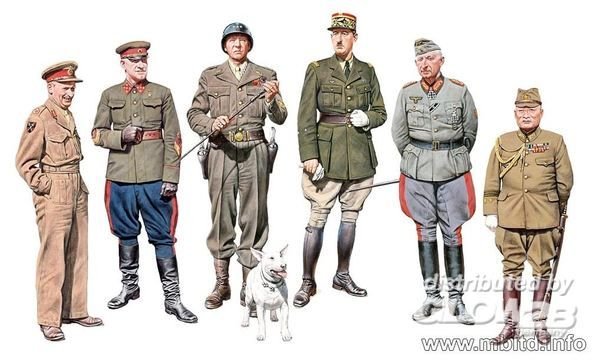 Kits günstig Kaufen-The Generals of WWII. The Generals of WWII <![CDATA[Master Box Plastic Kits / 35108 / 1:35]]>. 