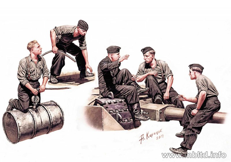 4820113080944 - Master Box Ltd MB35160 - German tankmen WWII era in 135 4820113080944 - Master Box Ltd MB35160 - German tankmen WWII era in 135