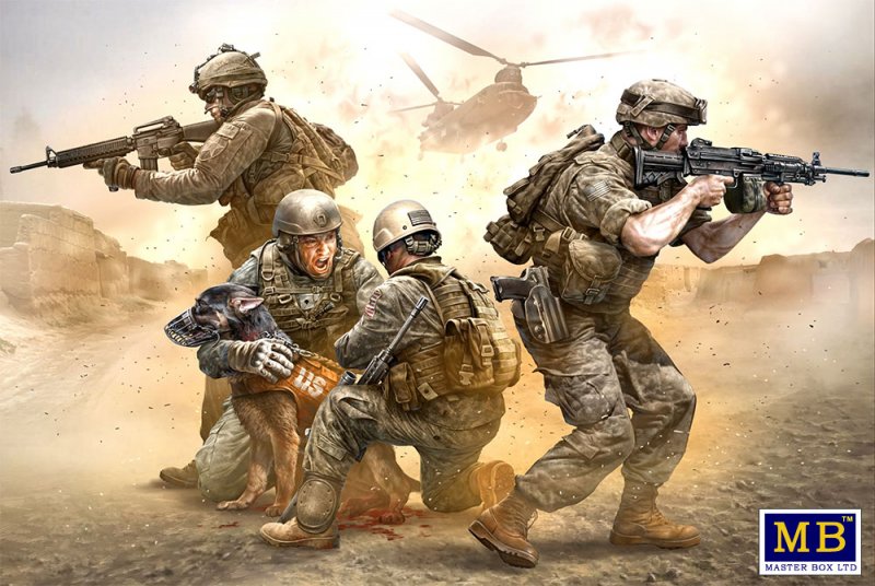 MASTER  günstig Kaufen-Modern US Army, No soldier left behind - MWD down. Modern US Army, No soldier left behind - MWD down <![CDATA[Master Box Plastic Kits / 35181 / 1:35]]>. 