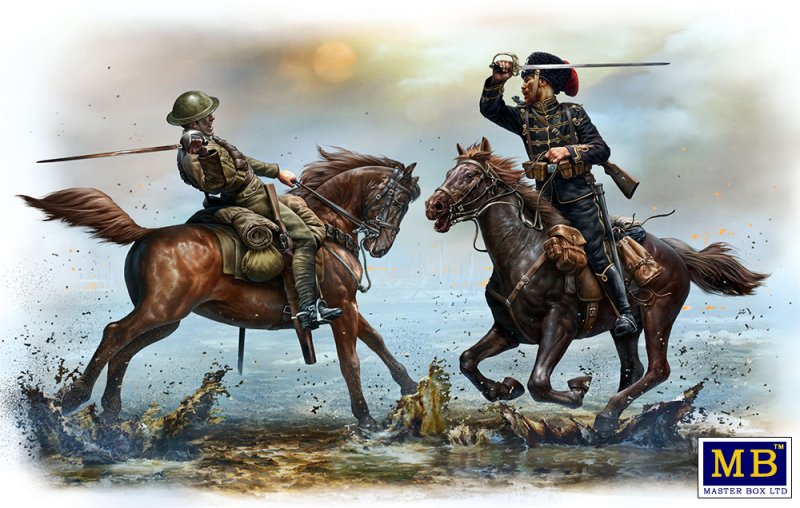 18 o  günstig Kaufen-British and German Cavalrymen, WWI era. British and German Cavalrymen, WWI era <![CDATA[Master Box Plastic Kits / 35184 / 1:35]]>. 