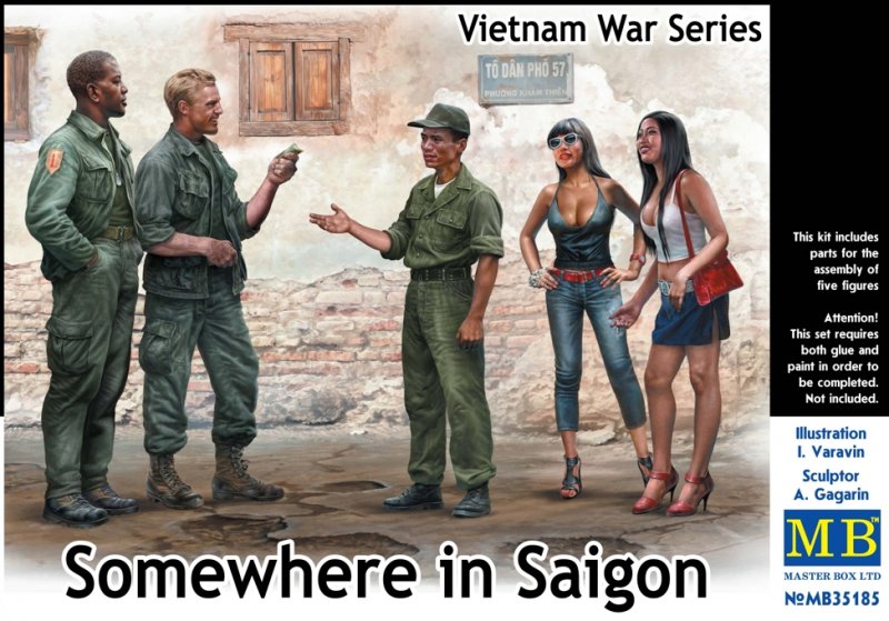 MASTER  günstig Kaufen-Somewhere in Saigon, Vietnam war Series. Somewhere in Saigon, Vietnam war Series <![CDATA[Master Box Plastic Kits / 35185 / 1:35]]>. 