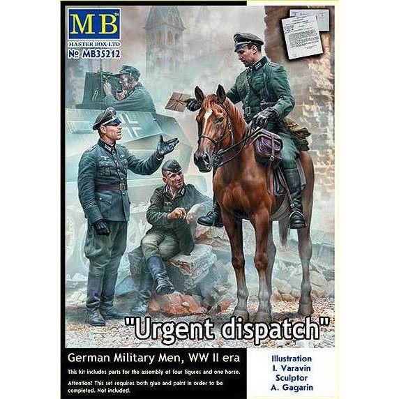 WW II günstig Kaufen-Urgent Dispatch - German Military Men - WWII era. Urgent Dispatch - German Military Men - WWII era <![CDATA[Master Box Plastic Kits / MB35212 / 1:35]]>. 